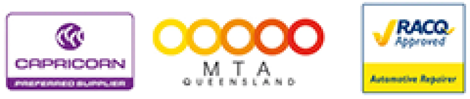 Capricorn, MTA, RACQ Logos